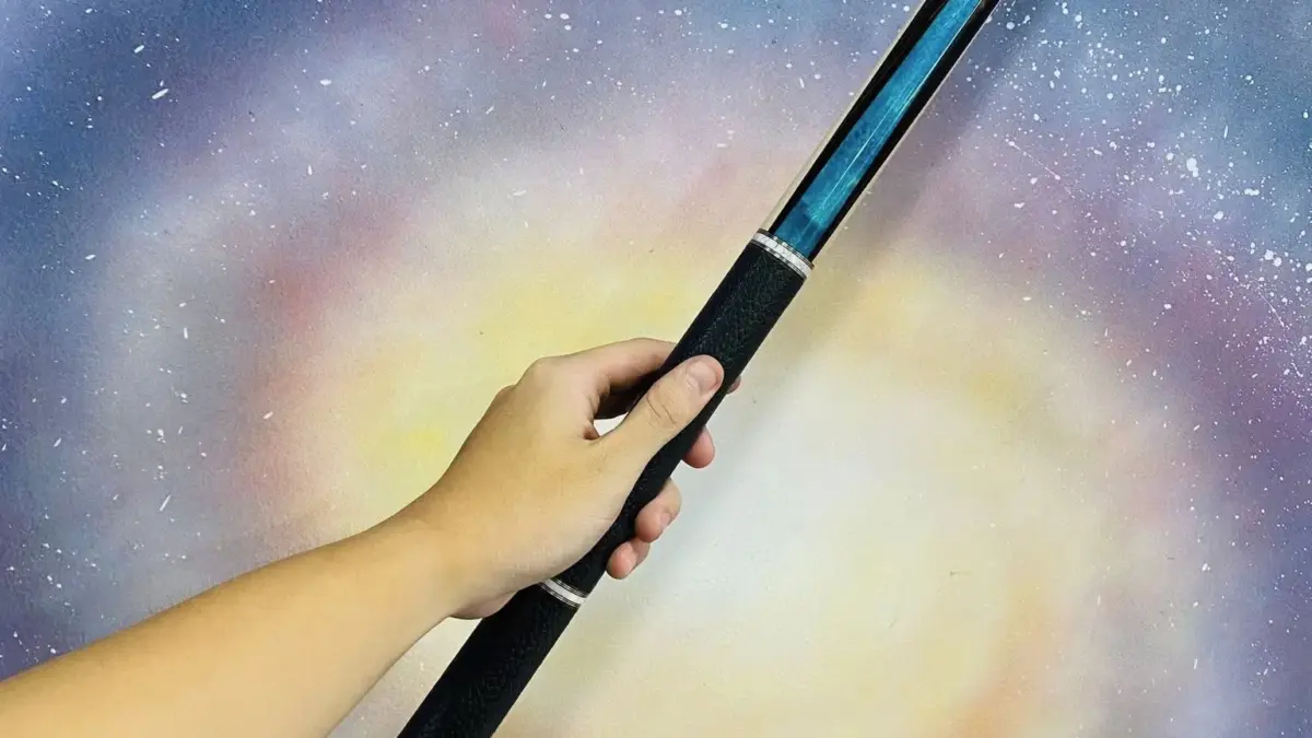 EB-1 Maple Wood Blue Color 3-Piece Pool Billiard Cue Stick